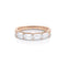 1.24ct emerald cut four-diamond east-west stack ring on Euro shank band, in rose gold <span class='visuallyhidden'>Call, text 323-404-2959 for shopping help.</span>